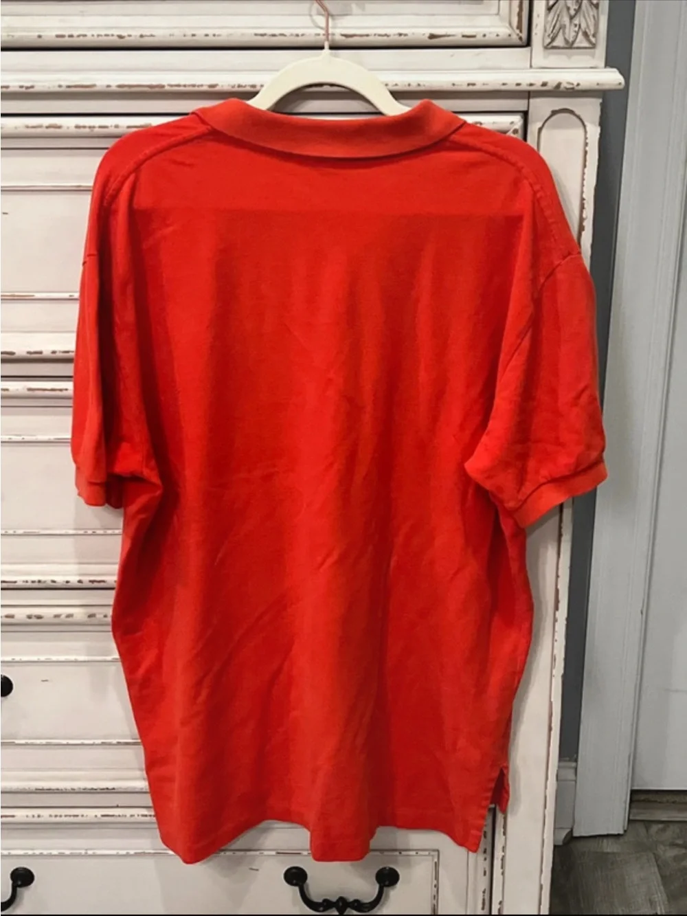 Ralph Lauren Red Short-Sleeve Polo with Navy Logo